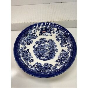 NEW Royal Wessex Queen's Tonquin Blue‎ & White Soup/Salad/Pasta Bowl 9"